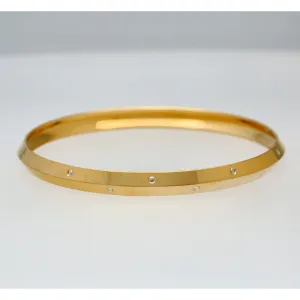 22K Yellow Gold Kada Bangle (24.7gm)