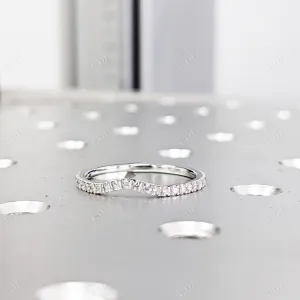 0.18CT Lab Grown Diamond Minimalist Stackable Wedding Band