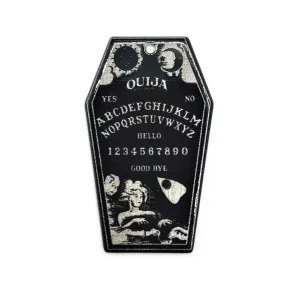 1, 4 or 20 Pieces: Black Ouija Coffin Charms - Double Sided