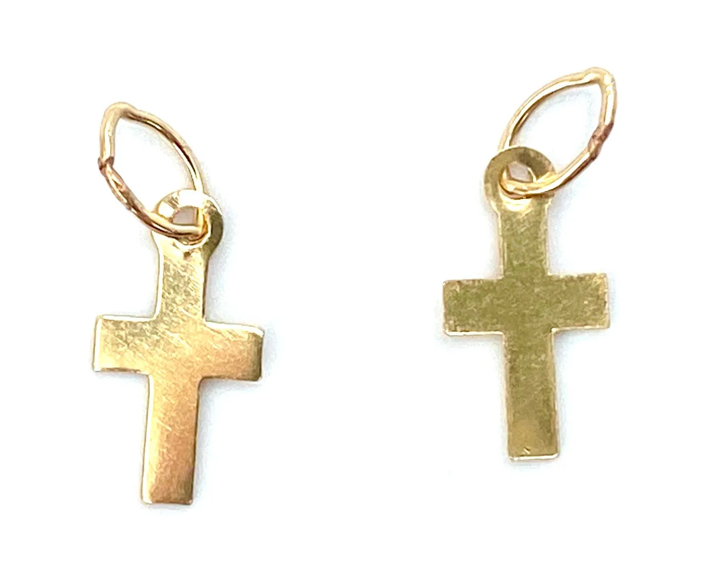 14KGF Cross Charm , Sku#21-C