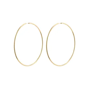 APRIL recycled maxi hoop earrings gold-plated