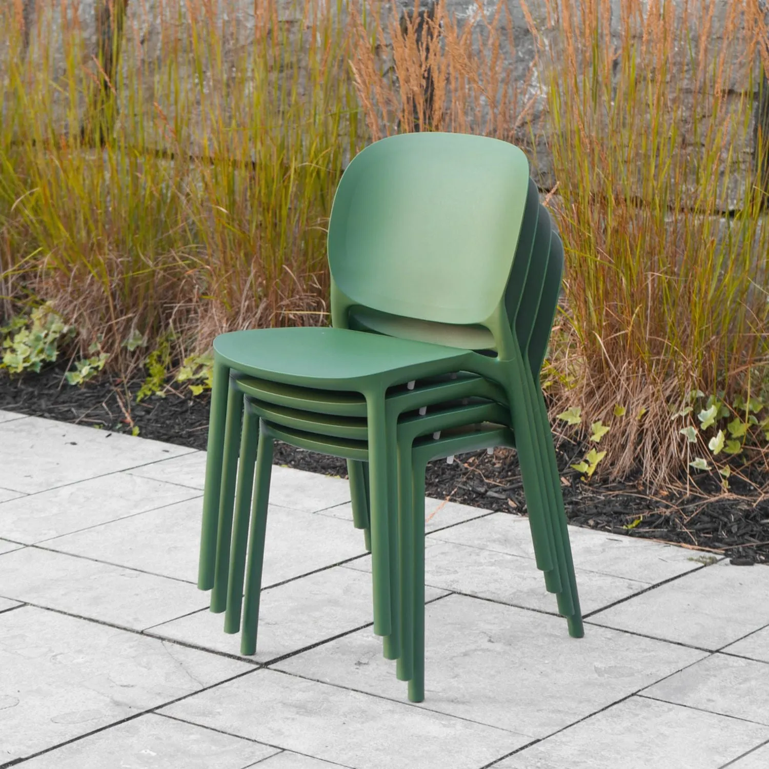 Arc Olive Green Side Chair