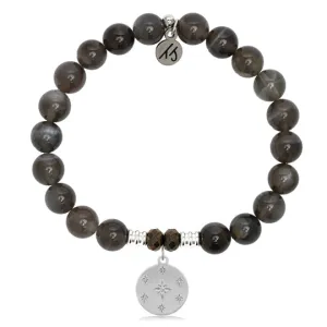 Black Moonstone Prayer Bracelet