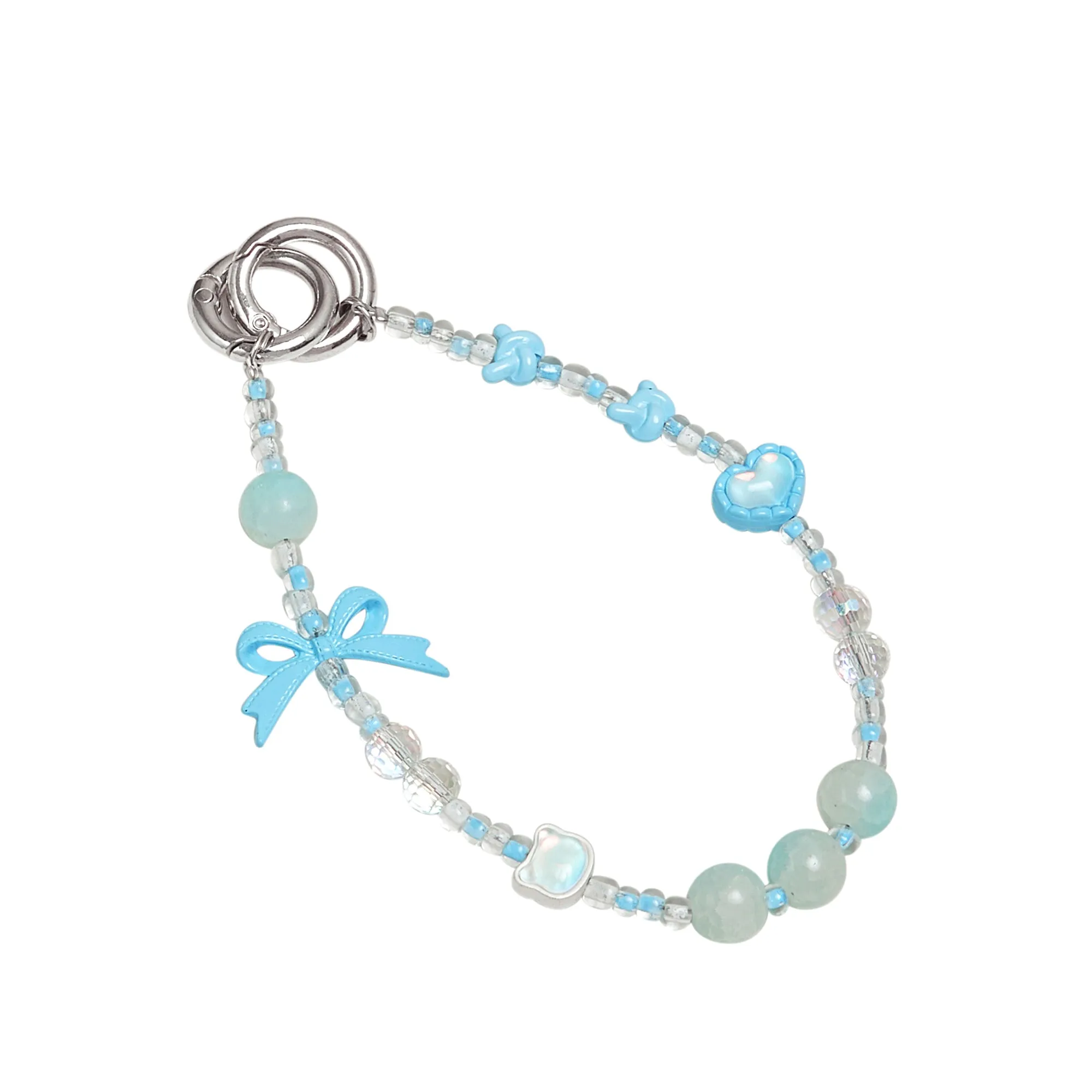 Bowknot Beaded Phone Charm