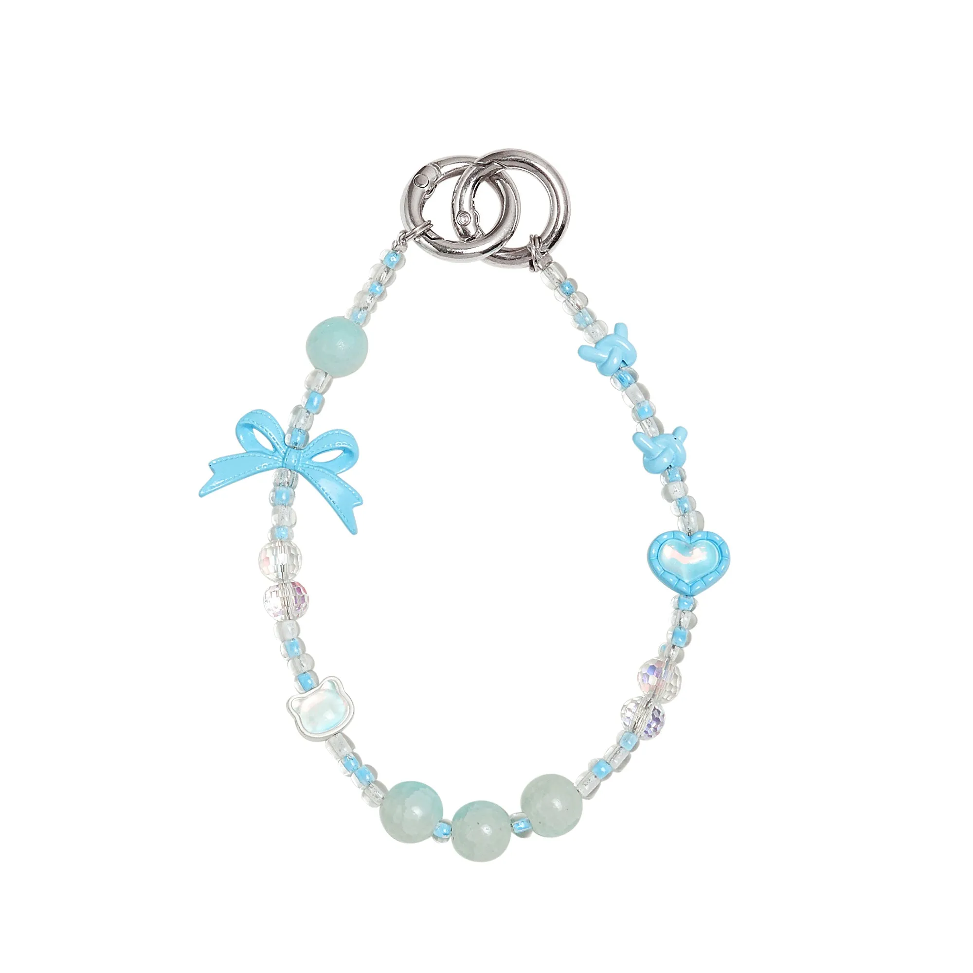 Bowknot Beaded Phone Charm