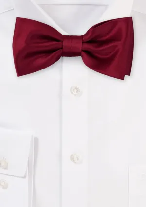 Burgundy Solid Bowtie