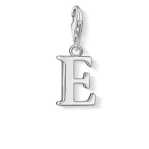 CHARM CLUB STERLING SILVER 'E' CHARM