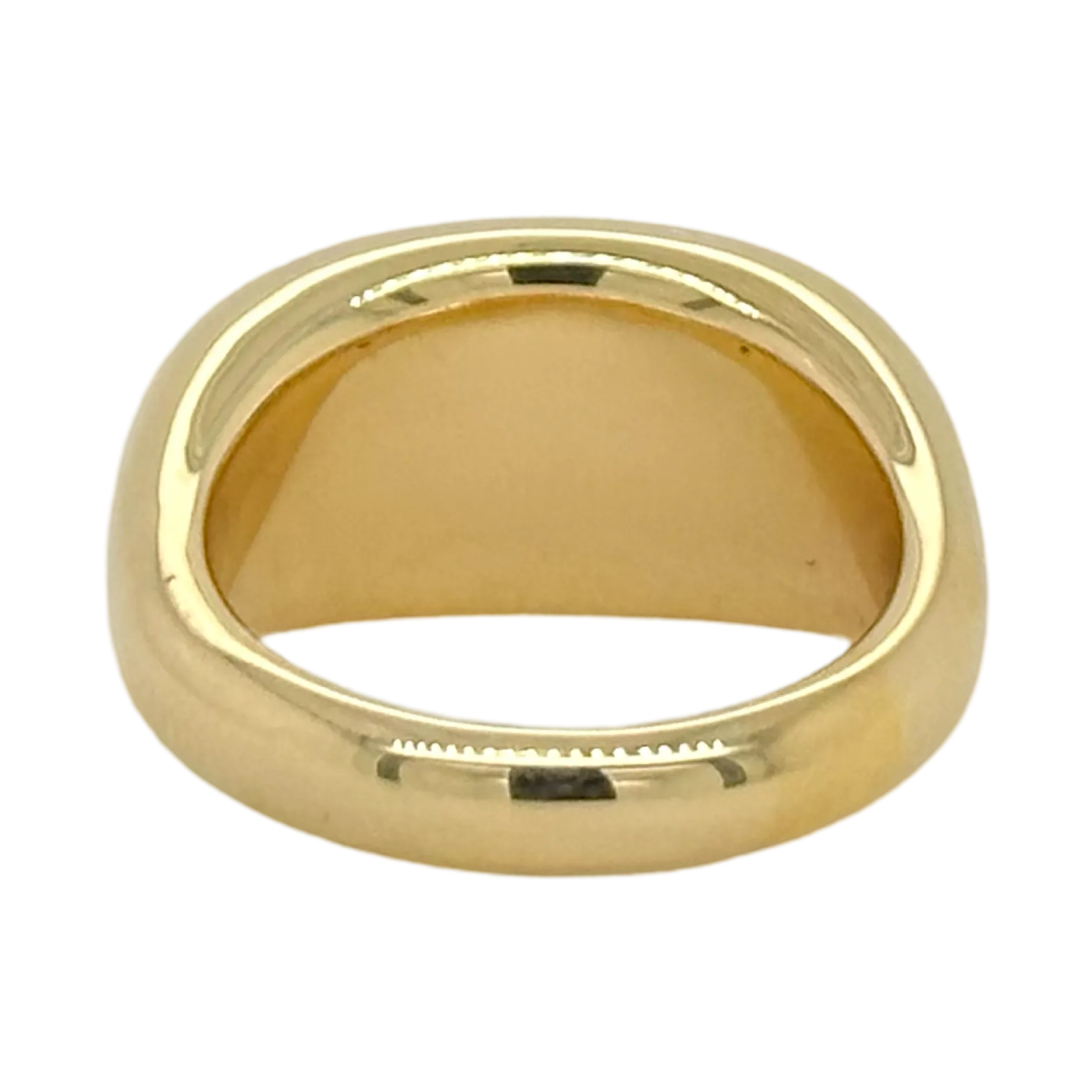 CHUNKY DOMED GOLD STATEMENT RING