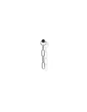 Connect Onyx Earring <br>Silver