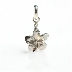 Dainty Frangipani Pendant/Charm Sterling Silver