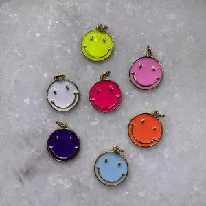 Enamel Smiley Charms-Assorted