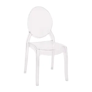 Extra Wide Resin 700 LB. Weight Capacity Banquet and Event Ghost Chair for Indoor/Outdoor Use