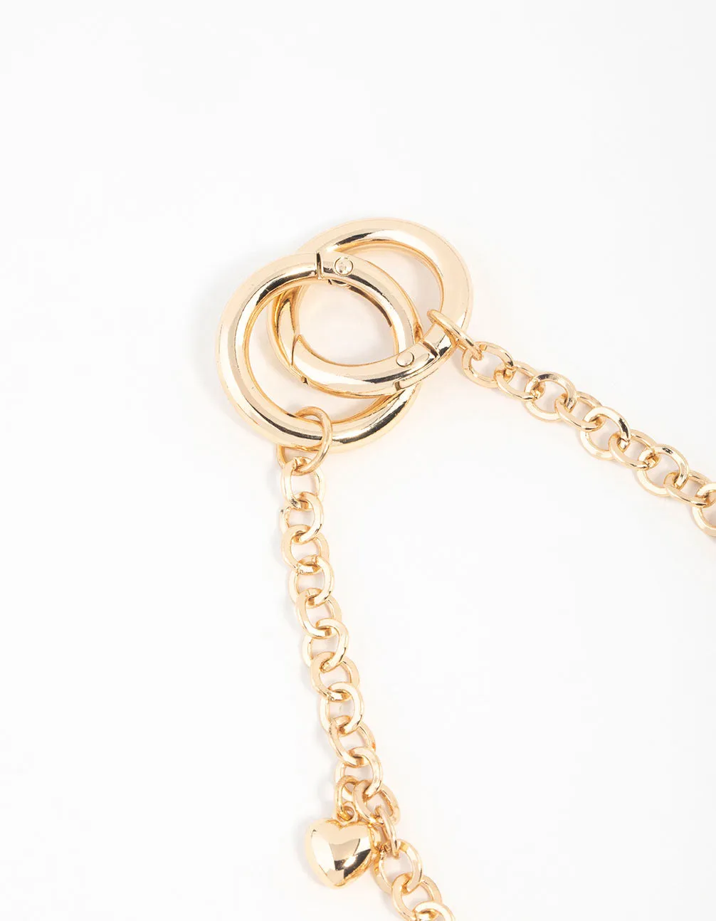 Gold Bow Charm Keychain