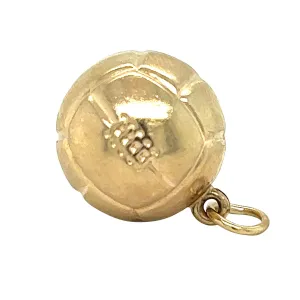 Gold Football Charm