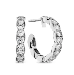 Lorelei Floral Hoop Earrings