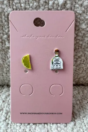 Tequila & Lime Stud Earrings