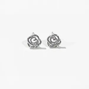 Tiny Floral Stud Earrings (GOLD OR SILVER)