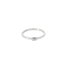 White Modern Electrum Diamond Ring