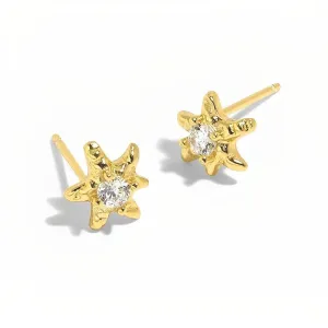 Zirconia Stud Earrings - Estrella